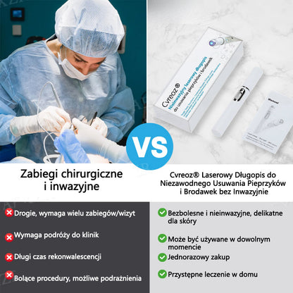 Cvreoz® nowy nieinwazyjny laser do usuwania pieprzyków i brodawek 🎉